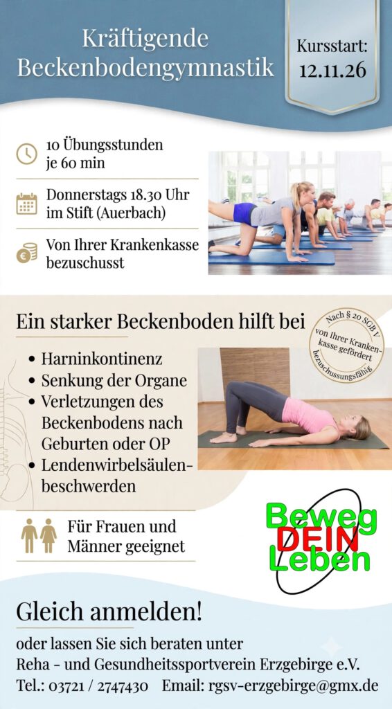 Beckenbodengymnastik RGSV Erzgebirge